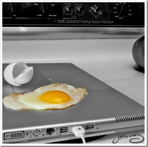 أسباب تجعلك تسرع بشراء كمبيوتر boil-eggs-on-laptop.